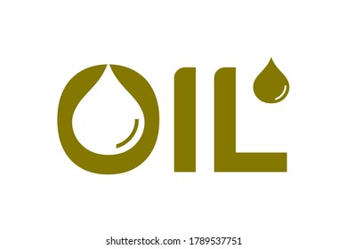 Typography of OIL. Very suitable in various business purposes, also for icon, symbol and many more.