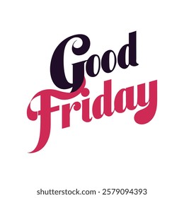 Typography on Good Friday Vector Design