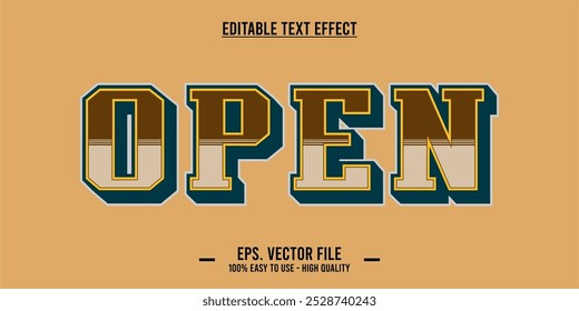 typography OPEN word art illustration
