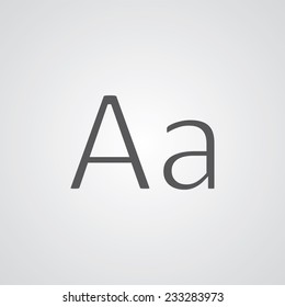 typography outline thin symbol, dark on white background, logo editable, creative template 