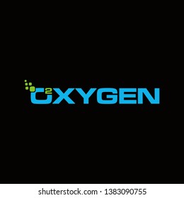 Typography Oxygen Simple Vector Logo