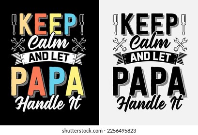 Typografie Papa Vater's Day T-Shirt-Design, Happy Vater's Day t Shirt, Papa t Shirt
