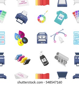 Typography pattern icons in cartoon style. Big collection of typography vector symbol stock illustration