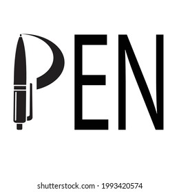 Typography Pen Logo for your Business