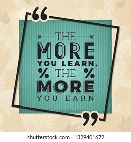Typography poster. Printing banner with quote boxes vector template of creative text wallpaper