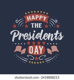 Typografie President Day zitieren T-Shirt Design-Vorlage. Präsident Day zitiert Vektorgrafik