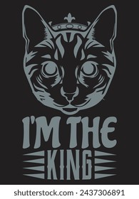 Typography, quote, cat t shirt design. Cat t shirt design for cat lover