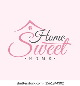 Typography quote Home sweet home. For housewarming posters, greeting cards, home decoration. Vector illustration EPS.8 EPS.10