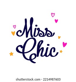 Typography quotes with love hearts vector illustration design ready to print isolated on white background