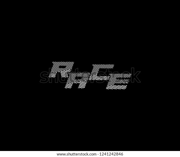 Typography RACE letter abstract pattern race\
flag monogram\
logotype