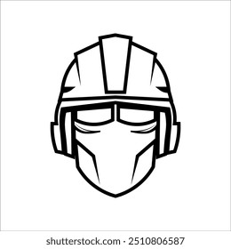 typography robot object vector illustration