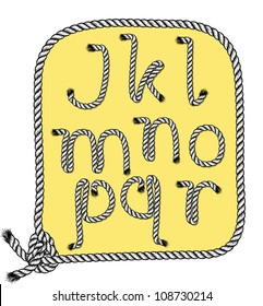 typography rope