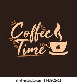 Typography saying Coffee Time