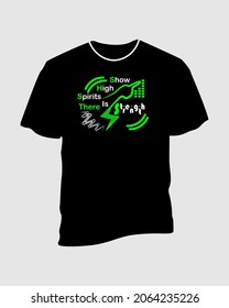 typography for screen printing t-shirts or other media prints. simple vector typography template. typography with writing that shows high spirits, there is power