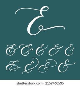 Leyenda de tipografía. Flourish lettering elemento para la invitación a la boda, afiche, tarjeta. Símbolo decorativo dibujado a mano. Ilustración vectorial.