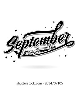  typography september text lettering sparkle object best calendar month event and more