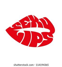 Typography: Sexy lips.