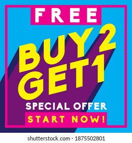 Typography shadow shape idea for special offer promotion poster, vector illustration, special events, special times, online shop. Banner templates. Increase your business sales with this concept. 