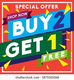 Typography and shape idea for special offer promotion poster, vector illustration, special events, special times, online store. Banner templates. Increase your business sales with this concept. Design