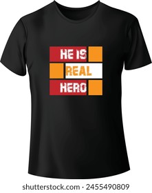 Typography and Shape Vector T-shirt Design