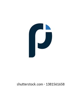 typography simple pi vector logo