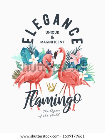 Similar – Image, Stock Photo Flamingos / Camargue