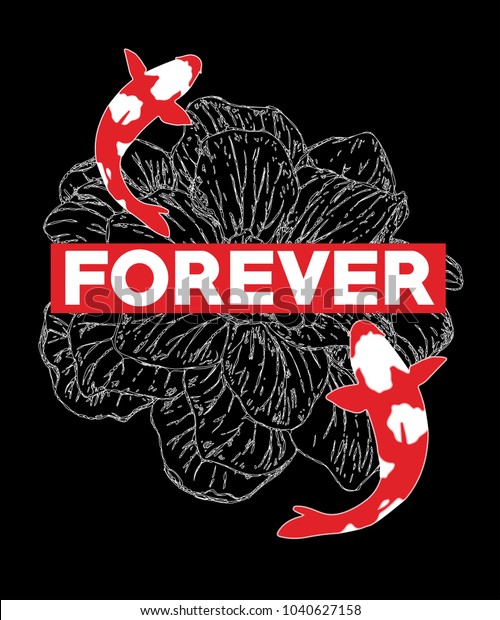 Koi Carp Embroidered /& Personalised T Shirt Fishing