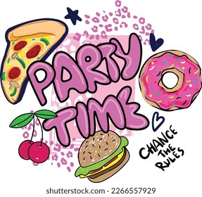 Typography slogan print  for t-shirts.  vector print for greeting card, t shirt printing and embroidery, Graphic tee and printed tee. Girlish print