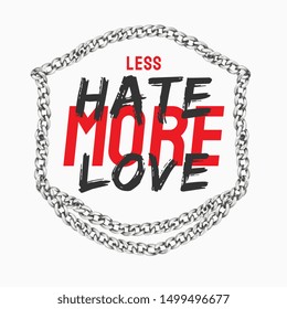 typography slogan in silver chain lace frame illustration