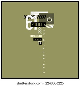 Typography slogan for streetwear tshirt design