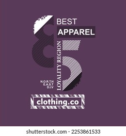 Typography slogan for streetwear tshirt design