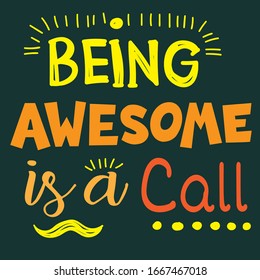 Typography slogan for t shirt