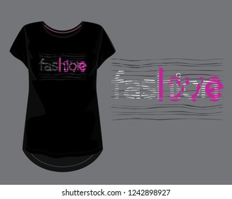 Typography slogan for t shirt printing design.