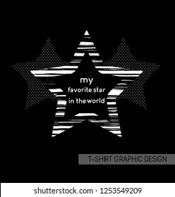 Typography slogan for t shirt printing design.