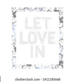 Typography slogan for t shirt printing design. Illustrations in  two or three colors. Can be used for denim and knitwear clothes in fashion.