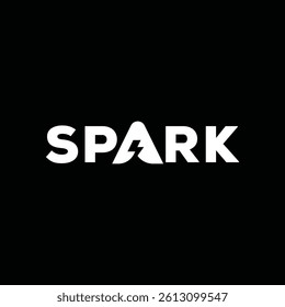 typography spark logo design inspiration