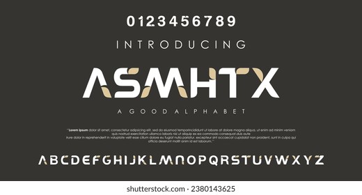 Typography sport, game, technology, fashion, digital, future creative logo font. vector illustration