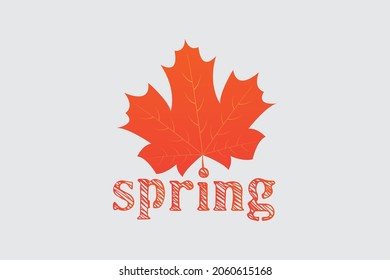typography spring t shirt design vector
