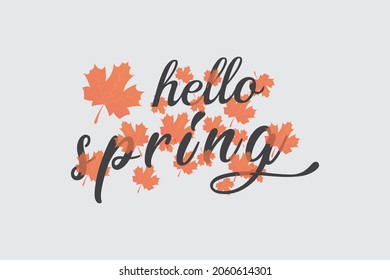 typography Spring T-Shirt Design vector
