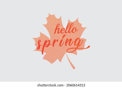 typography Spring T-Shirt Design vector

