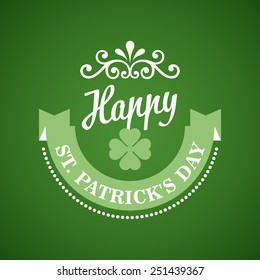 Typography St. Patrick's Day. Vector illustration