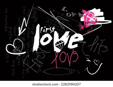 typography street art graffiti slogan print with spray.   text splash t shirt print patterns, t shirt print patterns, t shirt graphics print vector illustration design,