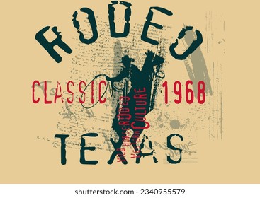 typography street art graffiti with spray splash effect, grunge art cowboy rodeo, rodeo, cowboy, urban Graffiti street art style slogan for t shirt or sweatshirt