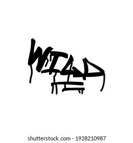 Typography Streetwear Design Black Color Commercial Use