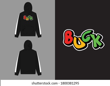 Typography Streetwear Hoodie
BUCK Typography Design