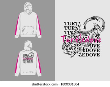 Typography Streetwear Hoodie
Turtledove Typography Design