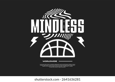 typography streetwear urban fashion template for printing