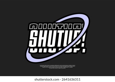 typography streetwear urban fashion template for printing