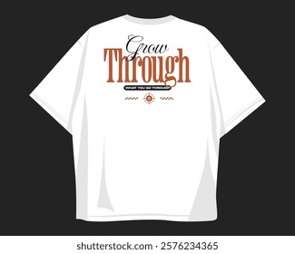 Typography streetwear vector t-shirt design for brand, streetwear clothing design. Minimalist typography, merch design for print. Quotes for apparel design, fashion, clothes. Print on demand