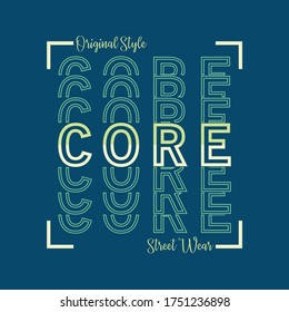typography stylish graphic design, for tshirt print, vector illustration